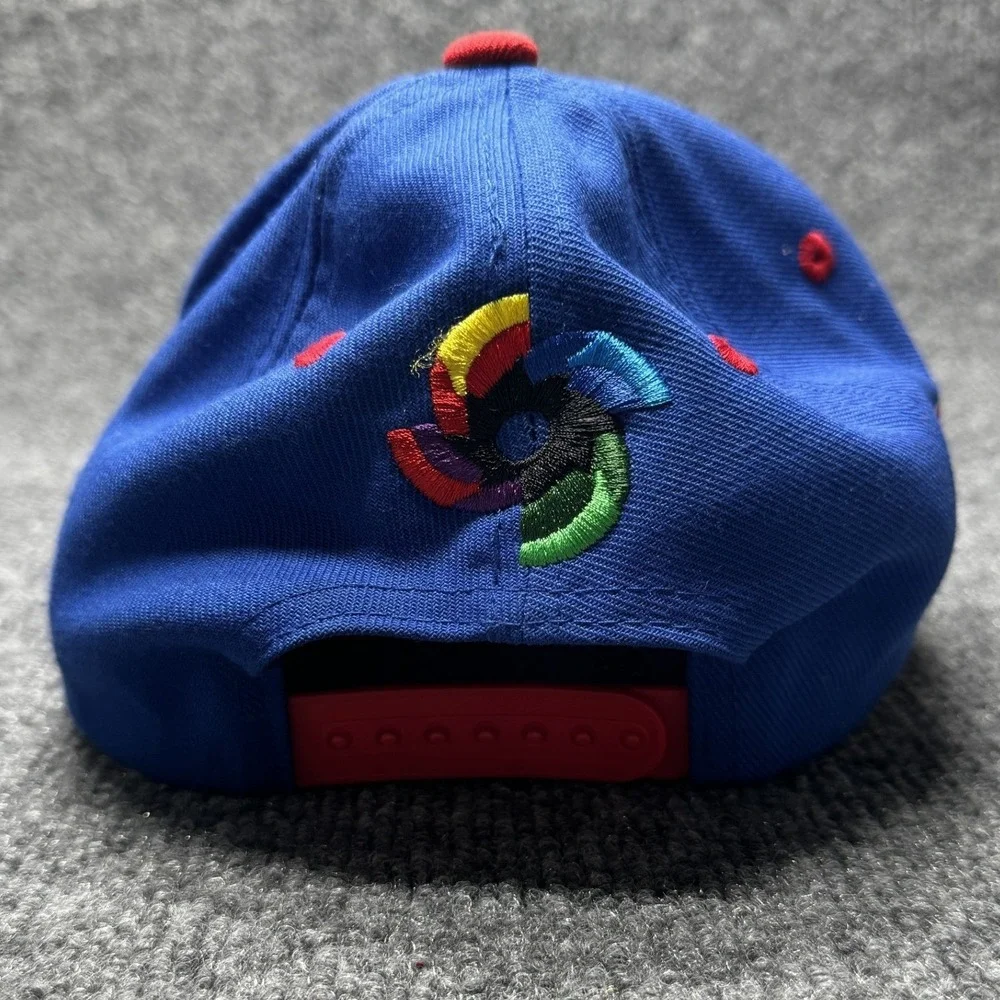 Puerto Rico KV‎ Sports Snapback Hat Mens OSFM Blue Red Flag Baseball Cap